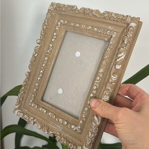 Elegant Tan Ornate Picture Frame